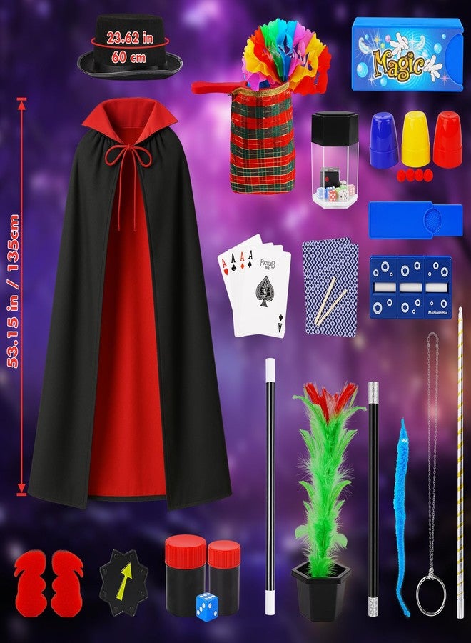Dogern Valentines Day Magic Kit, New Year Magic Tricks for Kids, Magic Set Includes Magic Wand Magician Costume, Pretend Play Toys with Instruction for Kid Beginners, Birthday Gifts for Boys Girls Age 6-12 - Image 2